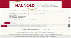 Desktop Screenshot of haunold.at